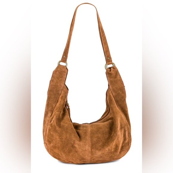 Handbags - Free People Roma Suede Tote in Rust, NWT